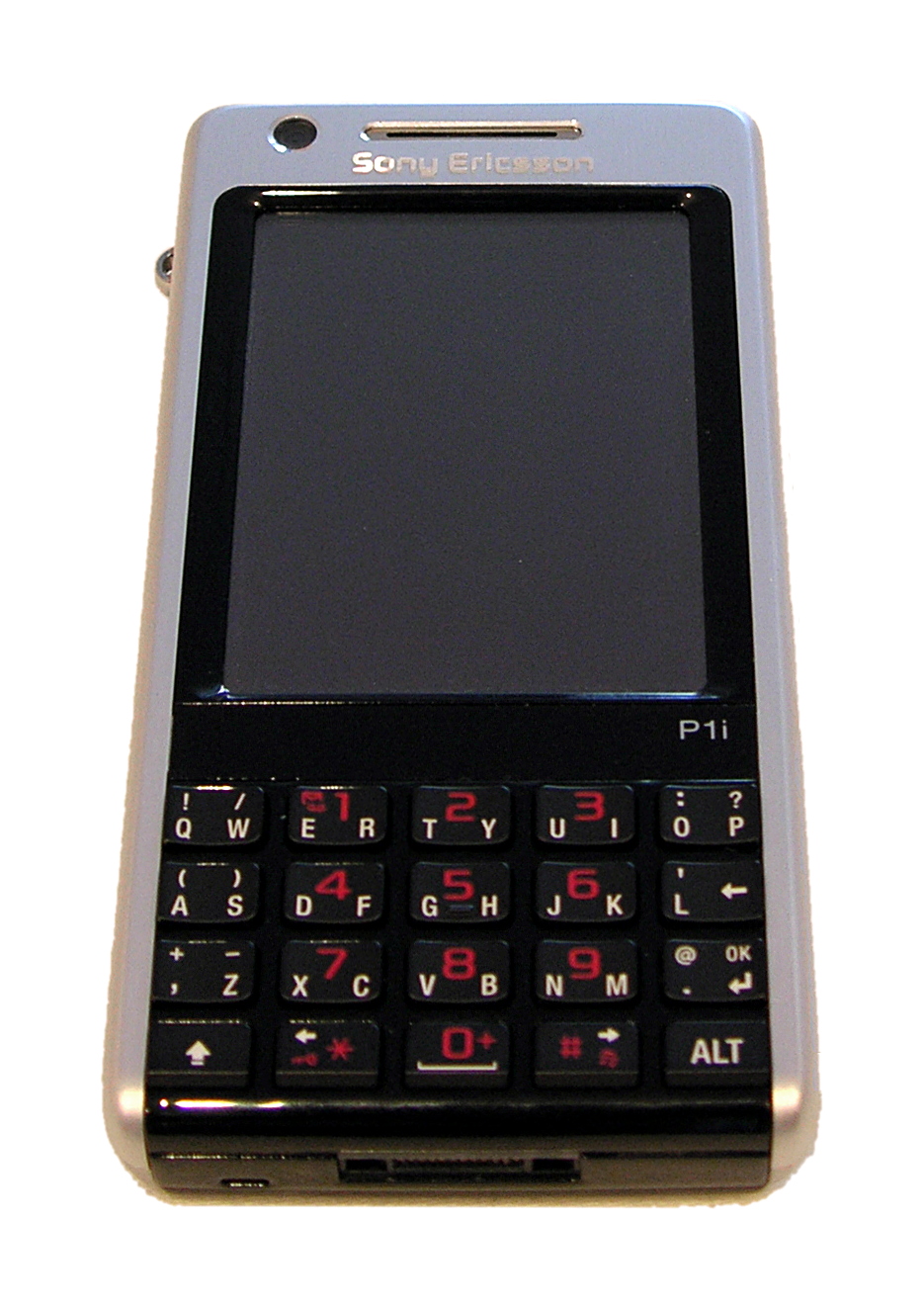 A Sony Ericsson P1i with
a physical keyboard as well as a touch screen